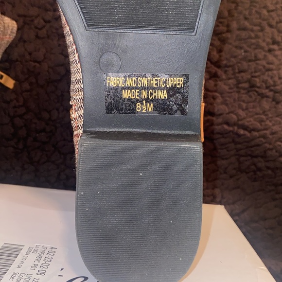 Plaid/peanut butter stylish ankle boots!  Very stylish! - Picture 6 of 10